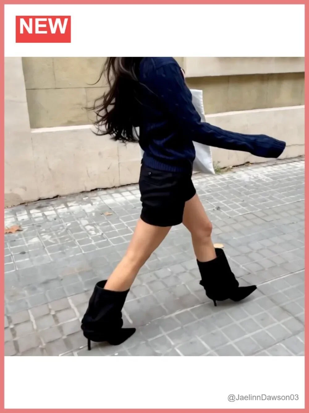 Slouchy Ankle Boots Pointed Toe Stiletto Heel Pull-On Suede Boots Women